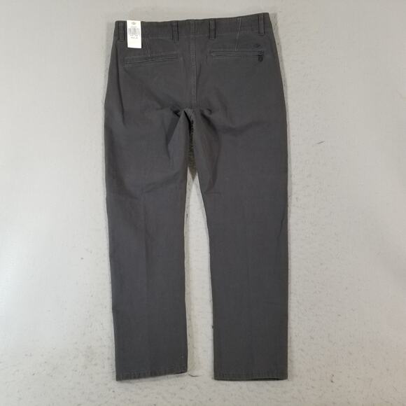 Dockers Alpha khaki pants men's 36x30 slim tapered Gray Flex stretch NEW - Picture 6 of 12